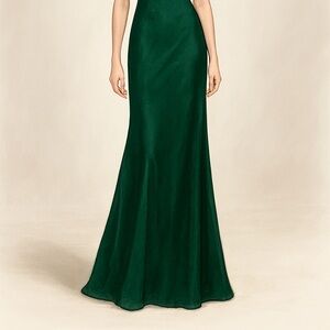 Adrianna Papell Deep Green Maxi Dress